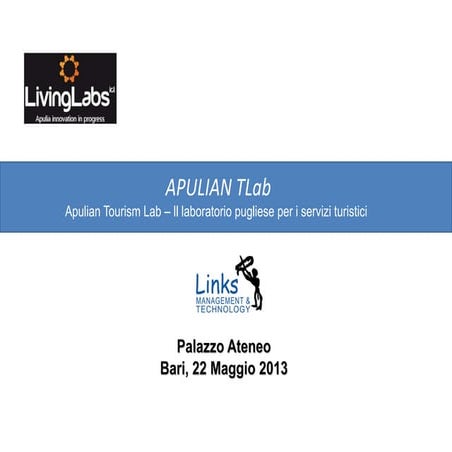 Apulian TLab - Un progetto di Apulian ICT Living Labs