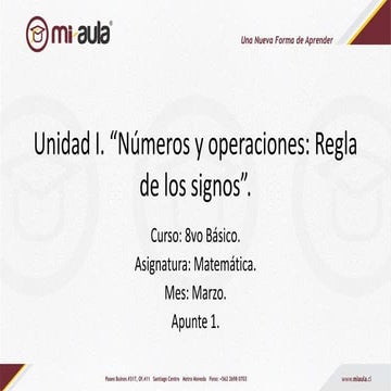 Regla de signos | DOCX