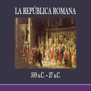 Instituciones república romana | PPT