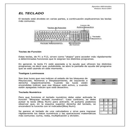 Apuntes: El teclado