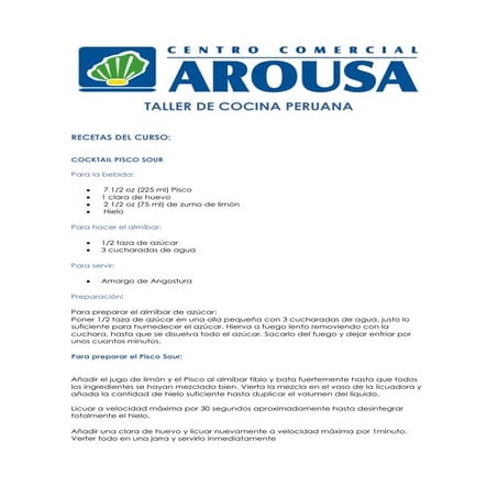 Recetas de Cocina Peruana