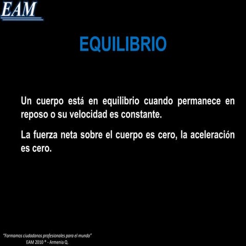 Apuntes de clase equilibrio