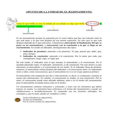 Apuntes de la unidad III - Razonamiento