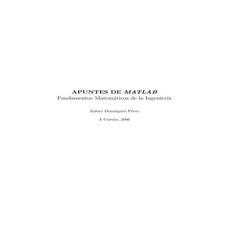 Apuntes de matlab