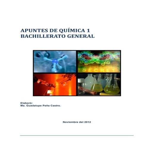 Apuntes para la asignatura de Química I 