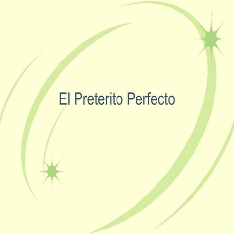 Apuntes preterito perfect | PPT