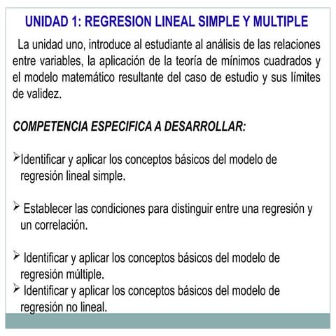 regresion lineal simple | PPTX