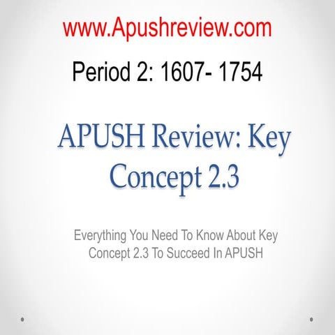 Apush review-key-concept-2.3