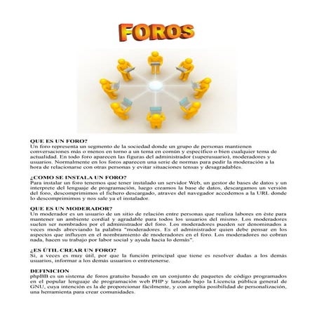 Manual de uso y gestión completa del foro “phpBB” | PDF