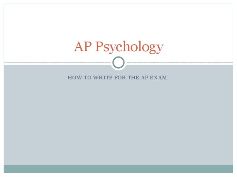 ap psychology essay