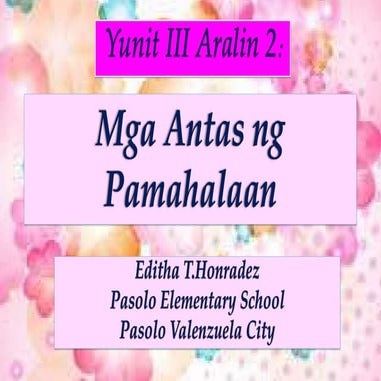 Ap yunit iii aralin 2