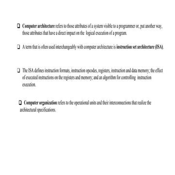 Computer Science PRESENTATION ON COMPUTER ARCHITECTURE