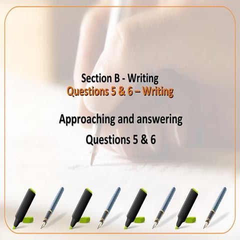 AQA English Language - Writing - Questions 5&6