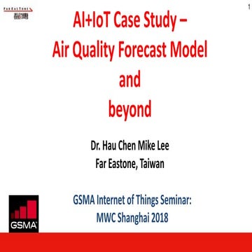 AI+IoT case study - Air Quality forecast for MWC SH 2018