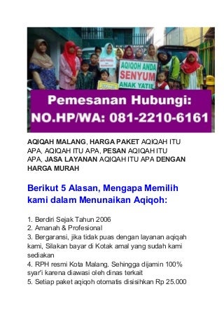 NO.HP/WA: 081-2210-6161 AQIQAH ITU APA