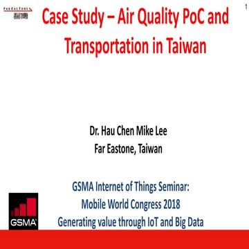 PoC for Air Quality models using machine learning for MWC 2018