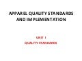 Apparel quality assurance manual