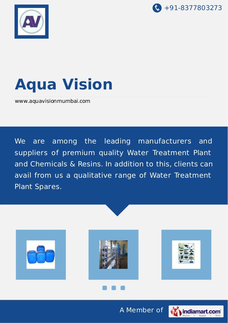 Water Treatment Chemicals by Aqua vision