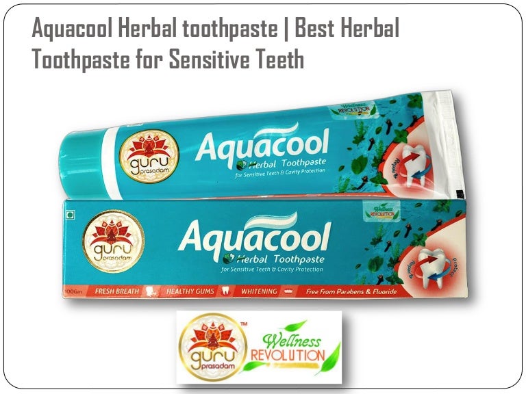 Aquacool herbal Toothpaste Best Herbal Toothpaste for Sensitive Tee…