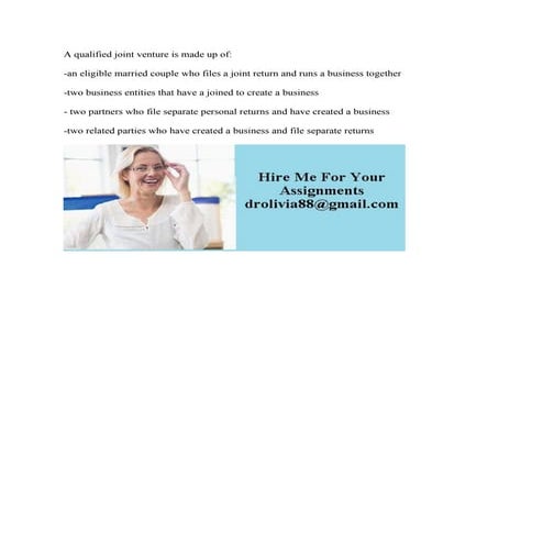 A qualified joint venture is made up of-   -an eligible married couple.pdf