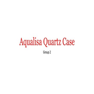 Aqualisa Quartz HBR case study presentation