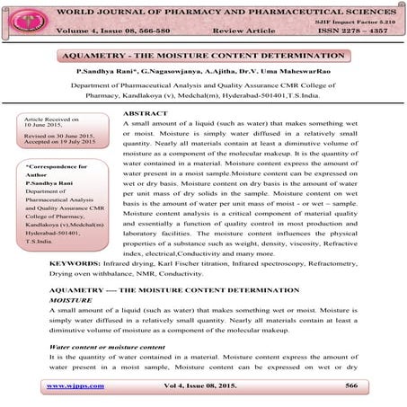 MOISTURE CONTENT DETERMINATION METHODS PPT visual data 6