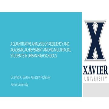 A quantitative analysis of resiliency and academic achievement octeo fall 2019