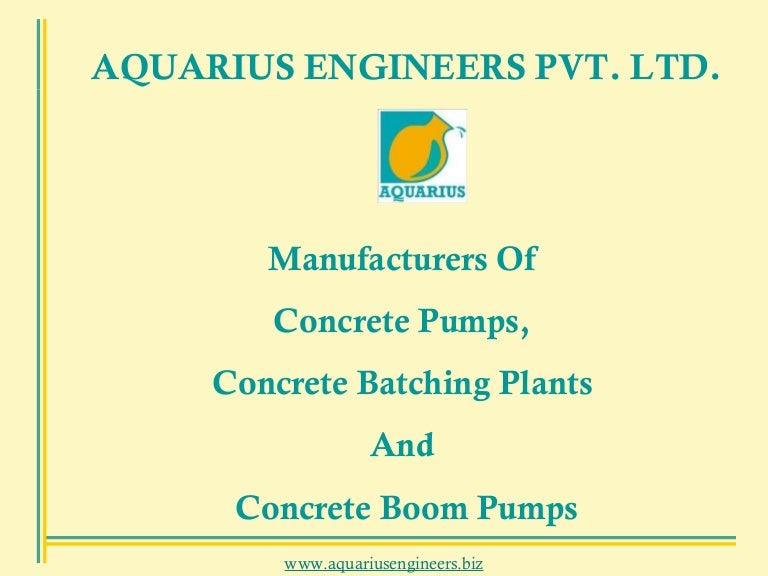 Aquarius engineers pvt. ltd.