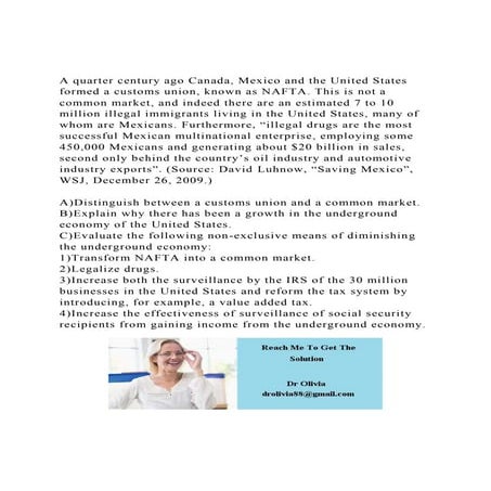 A quarter century ago Canada, Mexico and the United States forme.docx