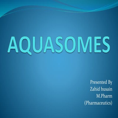 Aquasomes