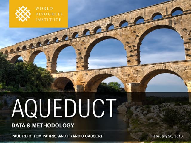 WRI's Aqueduct Global Water Risk Ma...