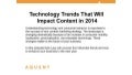 Aquent/AMA Webcast: Technology Trends That Will Impact Content in 2014