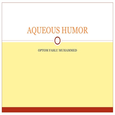 Aqueous humor