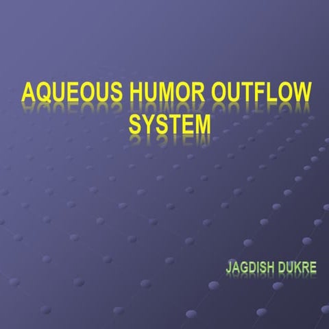 Aqueous humor outflow