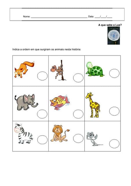 A que sabe a lua actividades