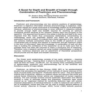 A quest for depth and breadth of in...