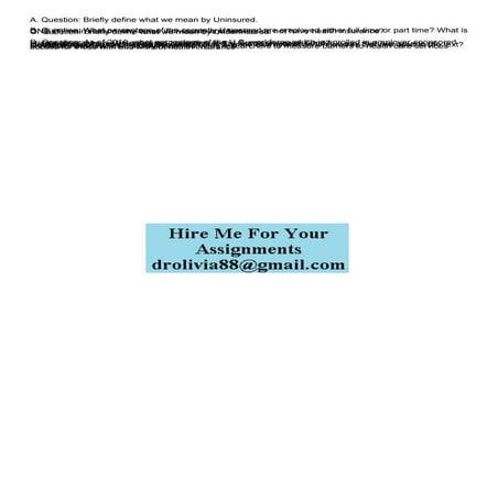 A Question Briefly define what we mean by Uninsured  B Q.pdf