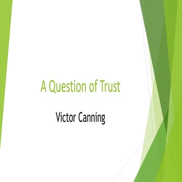 A question of trust