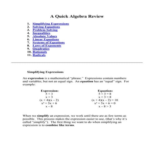 A Quick Algebra Review.pdfGEHEWEJDHDWQVHJDQDQKJ