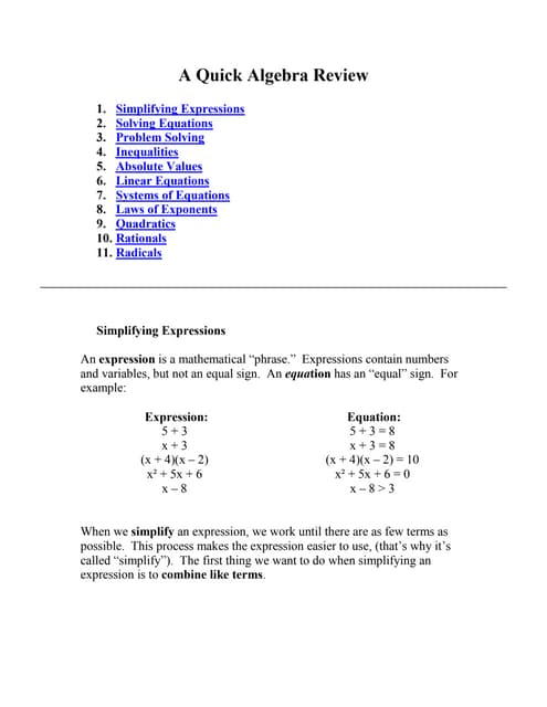 A Quick Algebra Review.pdfGEHEWEJDHDWQVHJDQDQKJ
