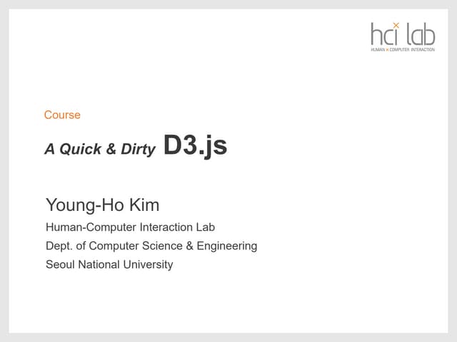 A Quick and Dirty D3.js Tutorial