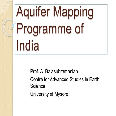 Aquifer Mapping Programme
