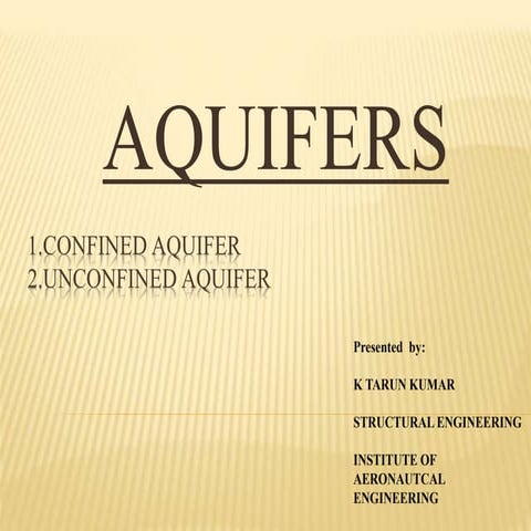 Aquifers