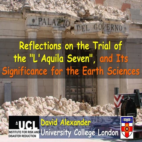 Reflections on the Trial of the "L'Aquila Seven"