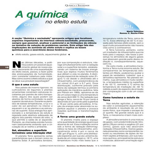 A quimica no efeito estufa