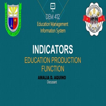 Identification of Indicators