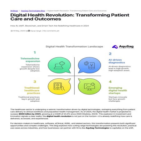 Digital Health Revolution: Transforming Patient Care and Outcomes