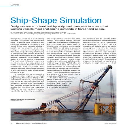 Ship-Shape Simulation - ANSYS AQWA