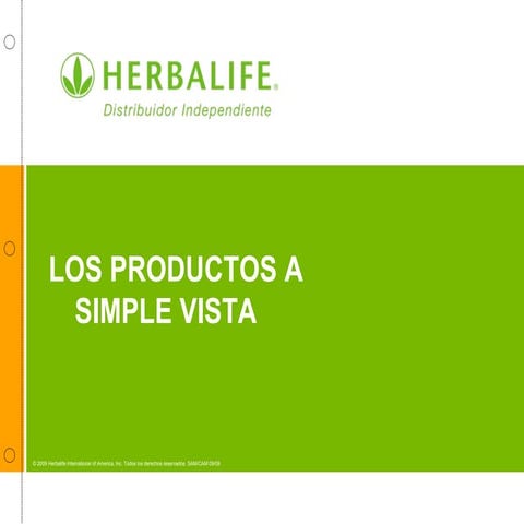 Los Productos a Simple Vista