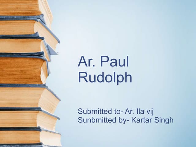 Ar. paul rodloph